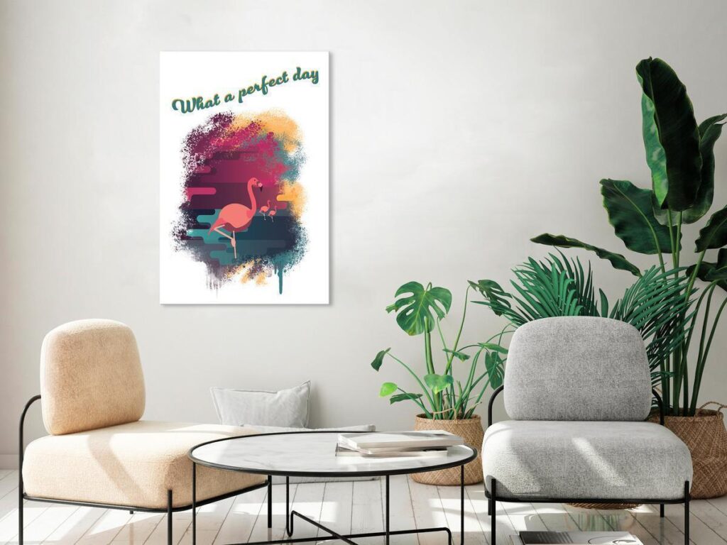 Schilderij - What a Perfect Day (1 Part) Vertical