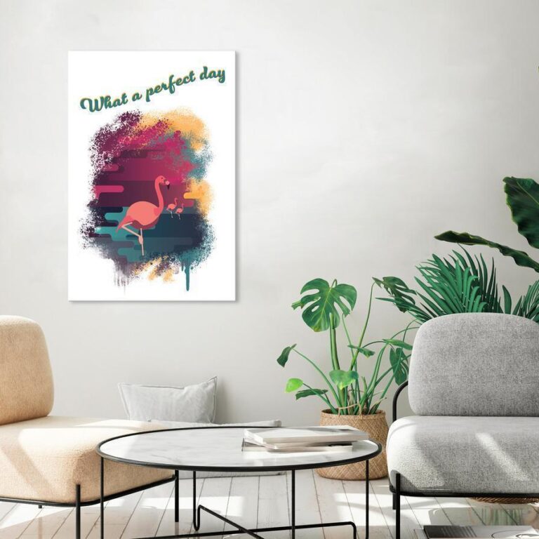 Schilderij - What a Perfect Day (1 Part) Vertical