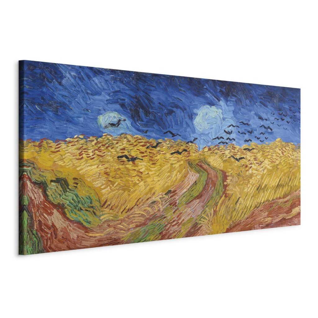 Schilderij - Wheatfield With Crows - Afbeelding 2