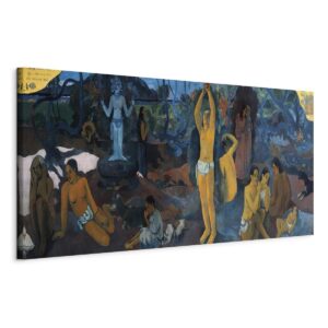 Schilderij - Where Do We Come From? What Are We? Where Are We Going?