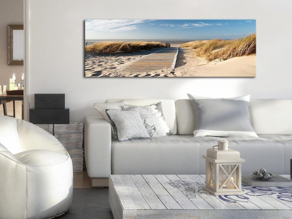 Schilderij - Wild Beach