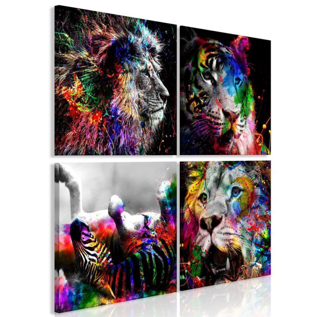 Schilderij - Wildness and Beauty (4 Parts) - Afbeelding 2
