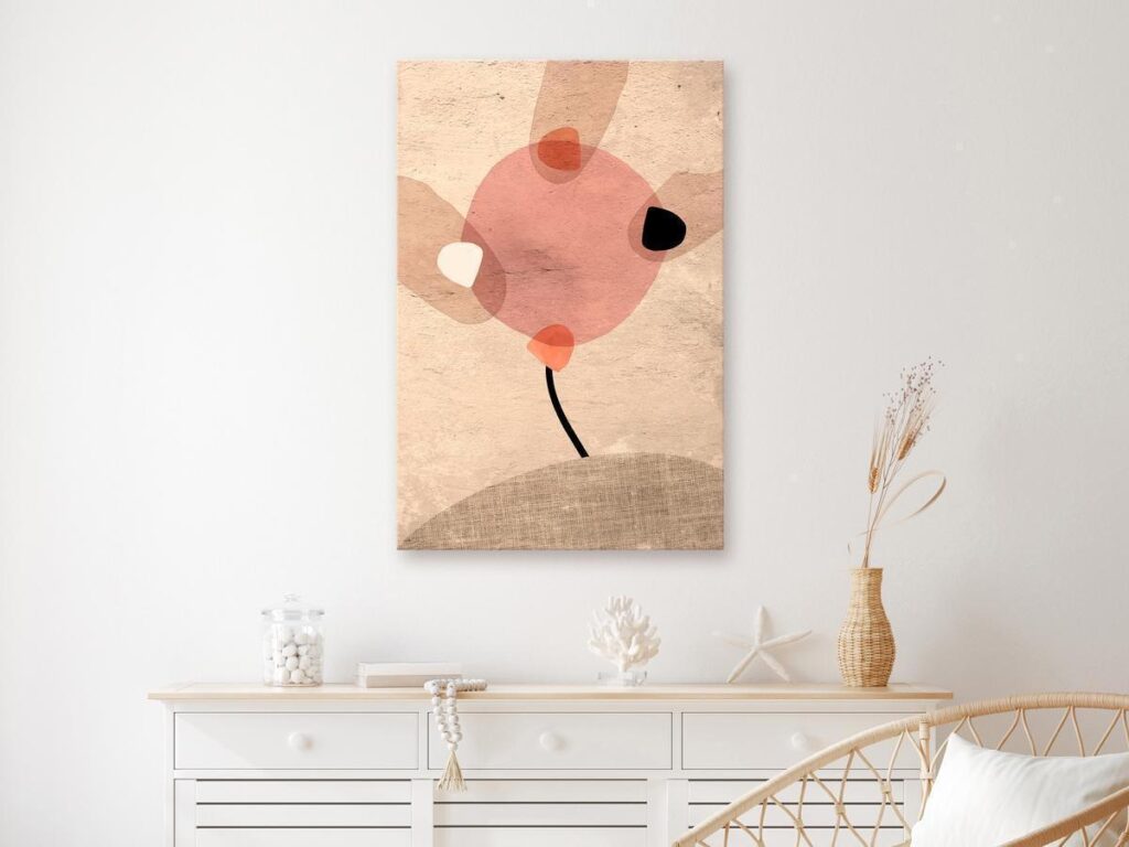 Schilderij - Windmill on the Hill (1 Part) Vertical