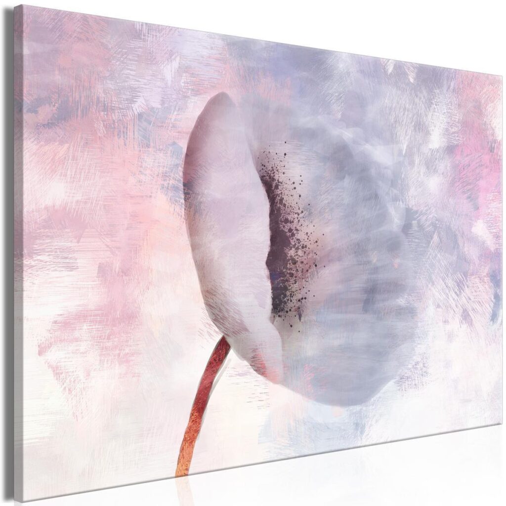 Schilderij - Windy Flower (1 Part) Wide