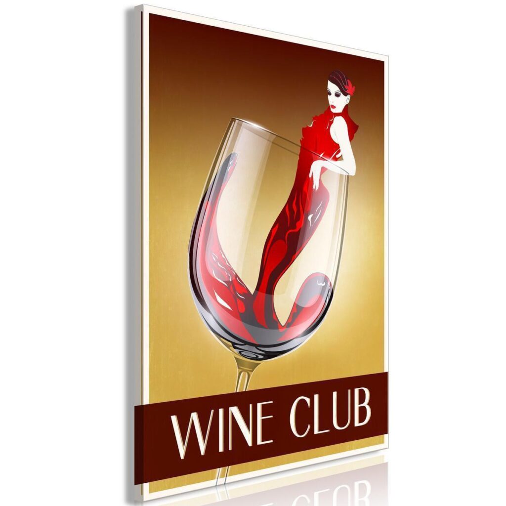 Schilderij - Wine Club (1 Part) Vertical - Afbeelding 2