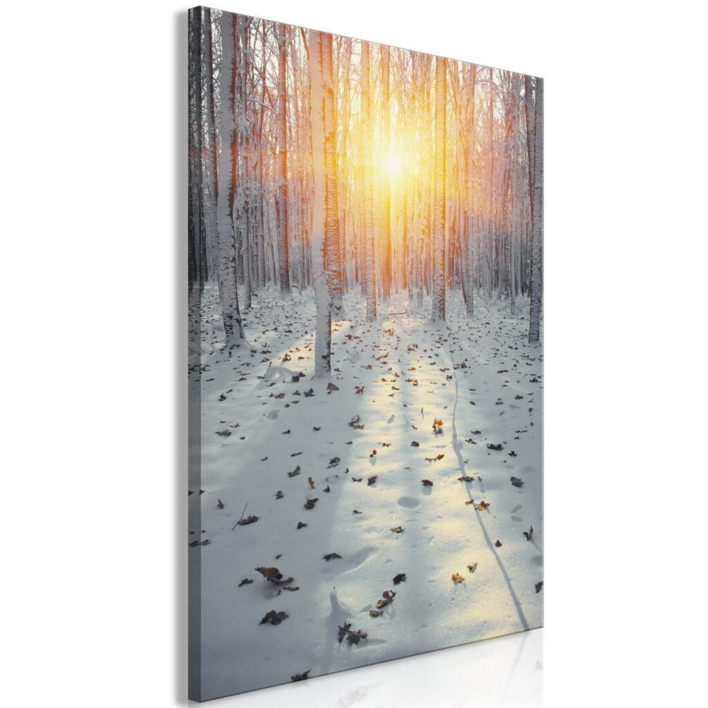Schilderij - Winter Afternoon (1 Part) Vertical - Afbeelding 2