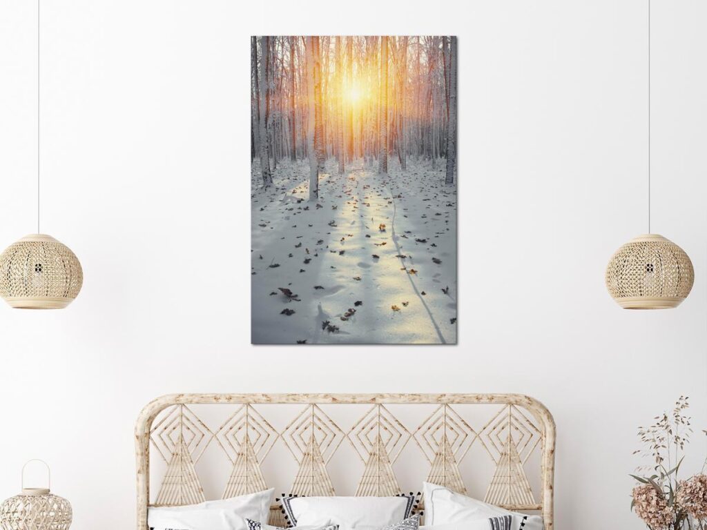 Schilderij - Winter Afternoon (1 Part) Vertical
