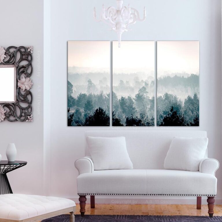 Schilderij - Winter Forest (3 Parts)