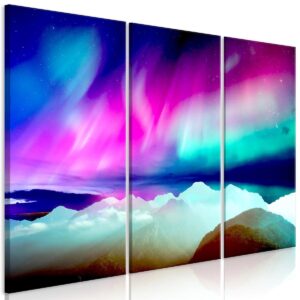 Schilderij - Wonderful Aurora (3 Parts)