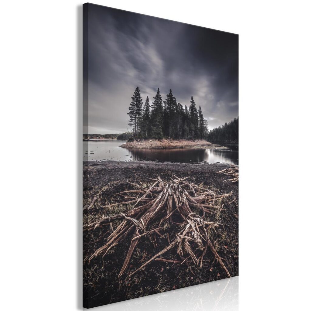 Schilderij - Wooded Island (1 Part) Vertical - Afbeelding 2