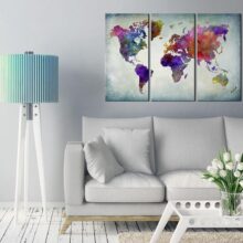 Schilderij - World in Colors