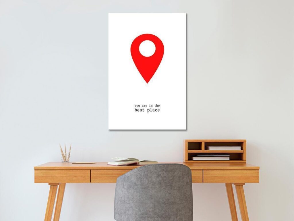 Schilderij - You Are in the Best Place (1 Part) Vertical