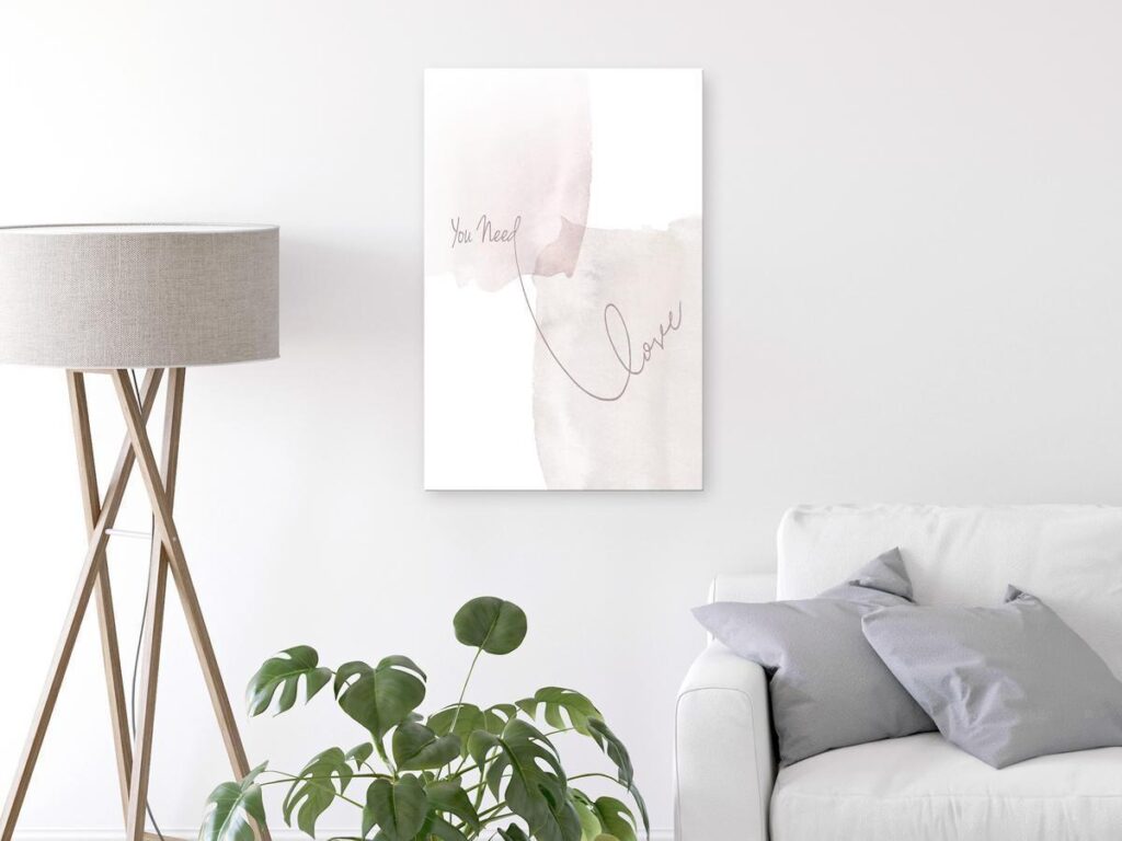 Schilderij - You Need Love (1 Part) Vertical