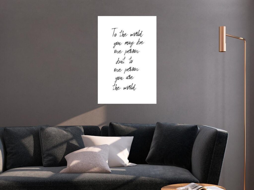 Schilderij - You're My World (1 Part) Vertical