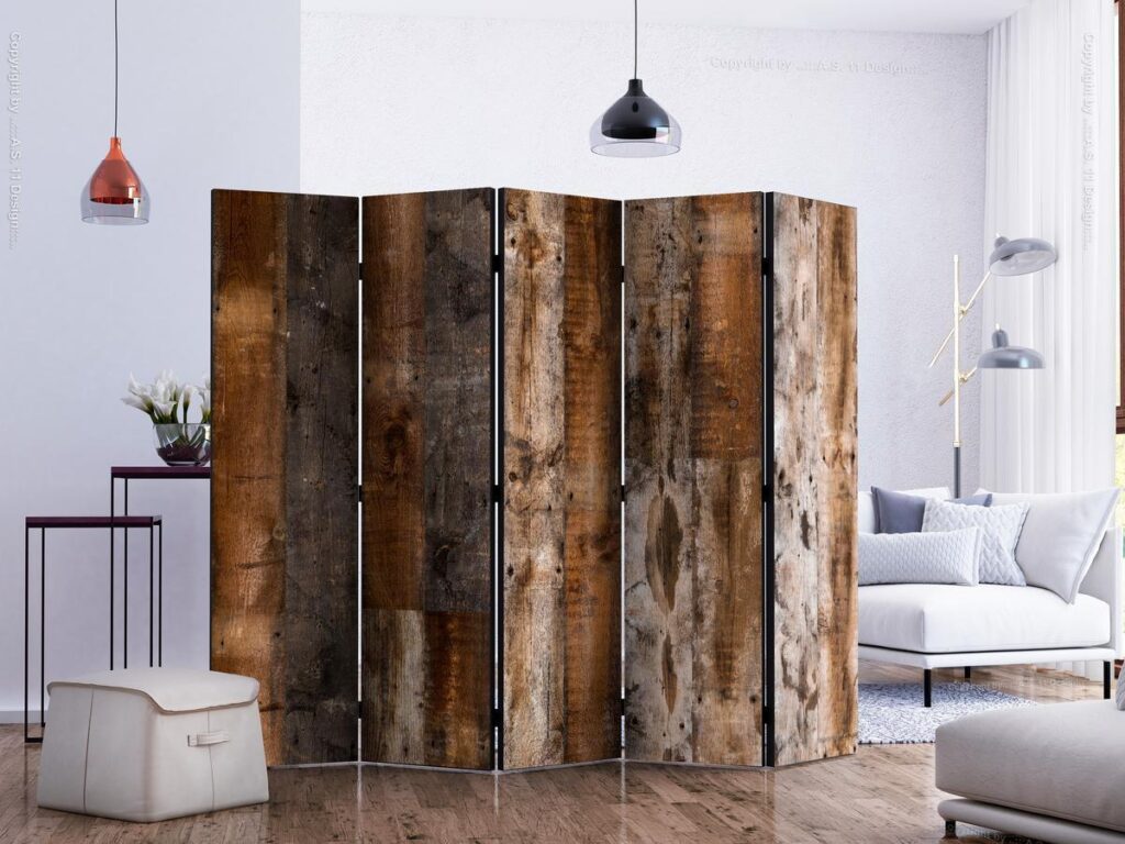 Vouwscherm - Antique Wood II