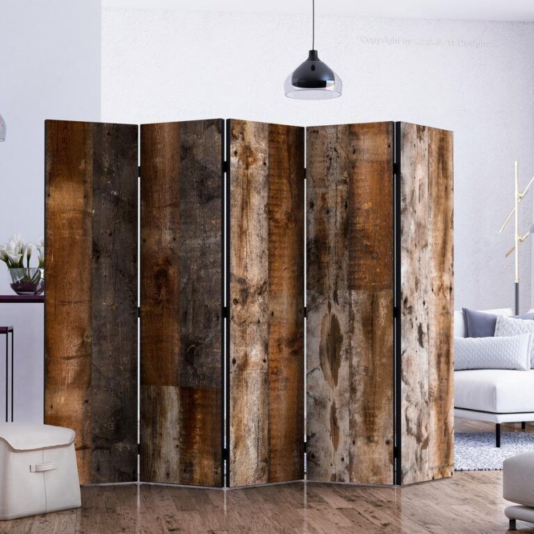 Vouwscherm - Antique Wood II