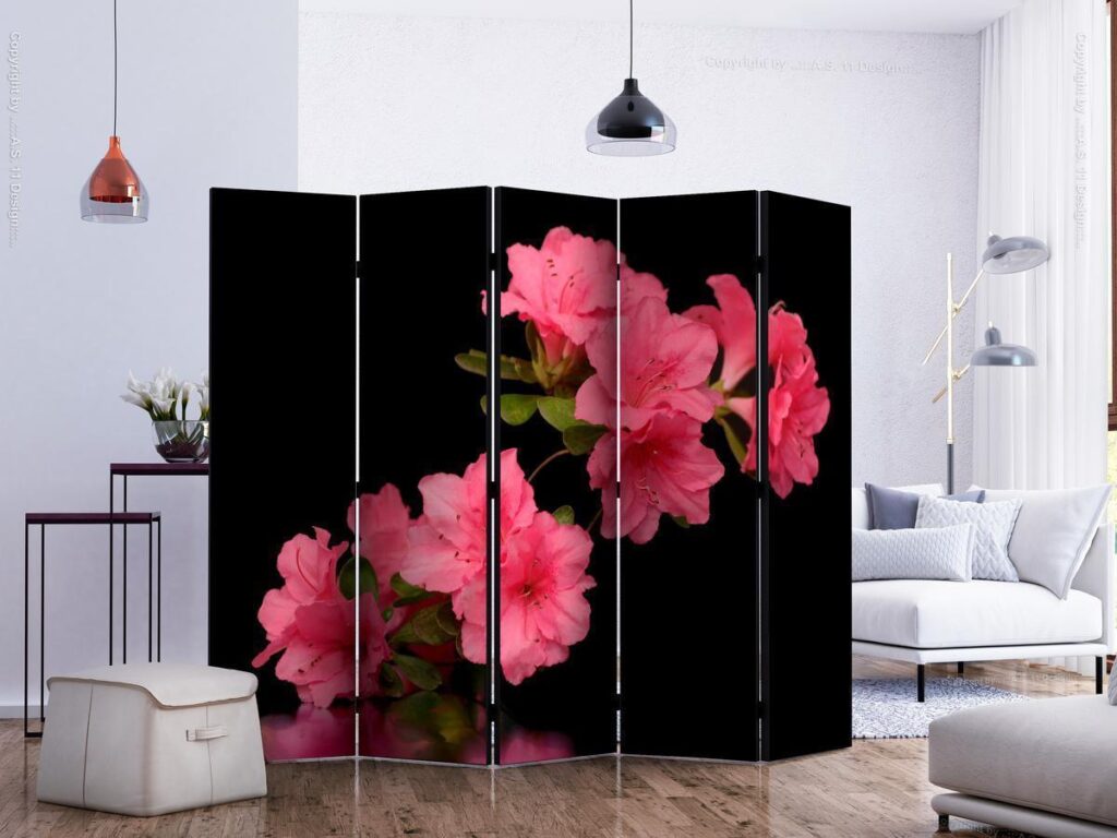 Vouwscherm - Azalea in Black II