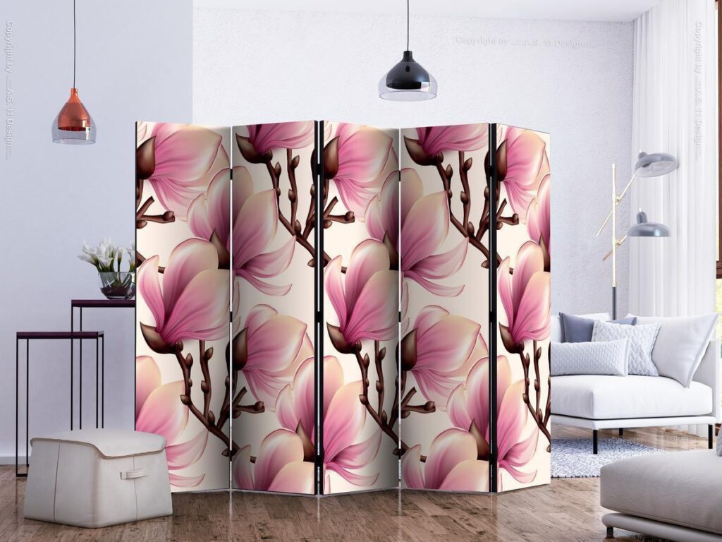 Vouwscherm - Blooming Magnolias II