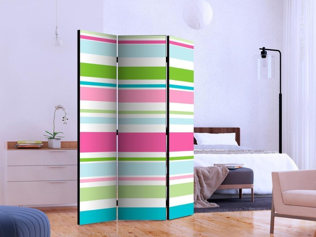 Vouwscherm - Bright stripes