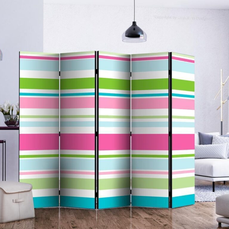 Vouwscherm - Bright stripes II