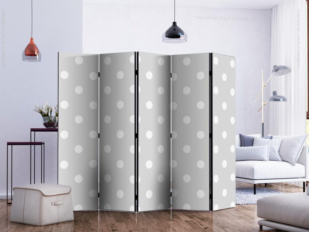 Vouwscherm - Cheerful polka dots II