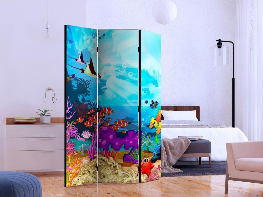 Vouwscherm - Colourful Fish