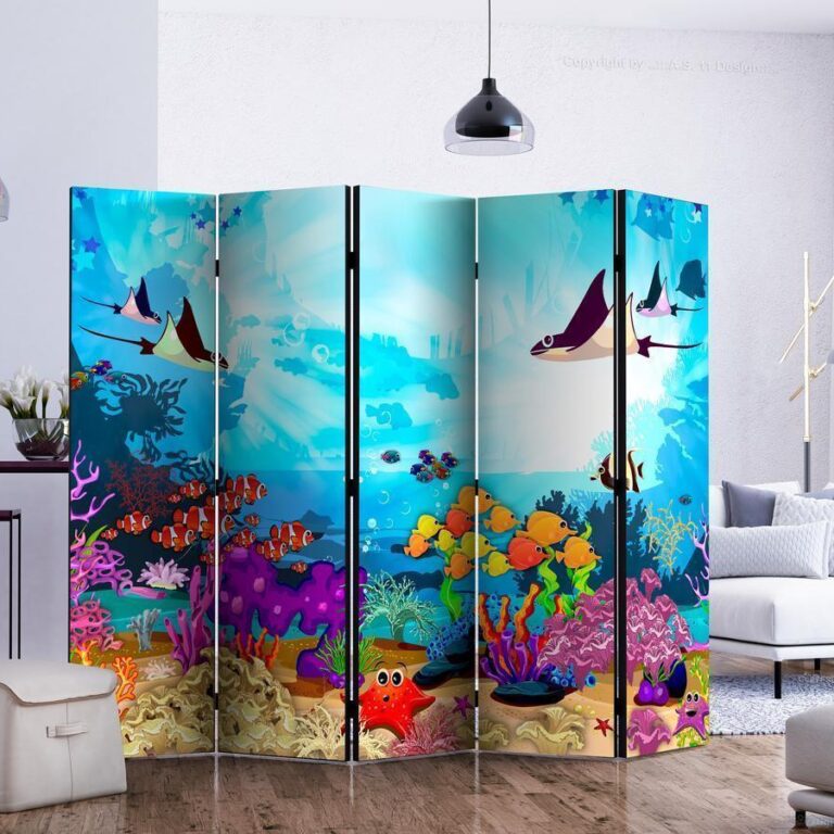 Vouwscherm - Colourful Fish II