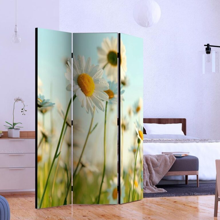 Vouwscherm - Daisies - spring meadow