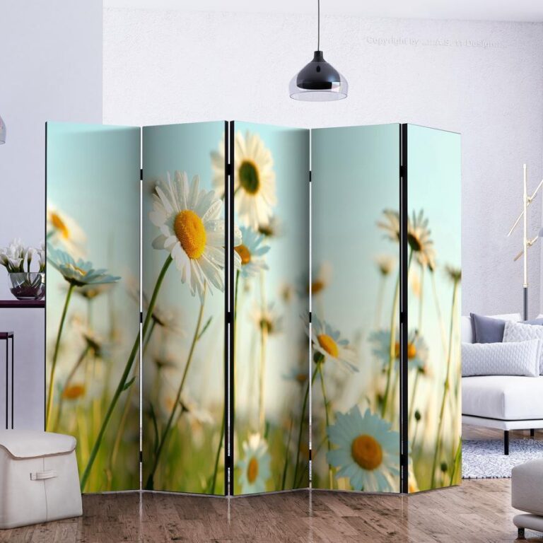 Vouwscherm - Daisies - spring meadow II