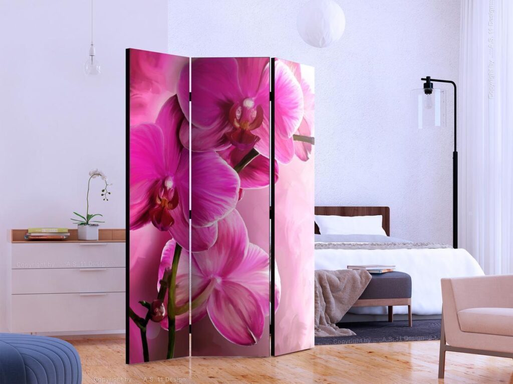 Vouwscherm - Pink Orchid