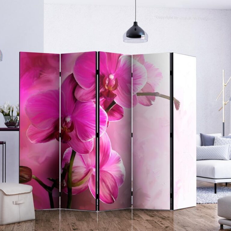 Vouwscherm - Pink Orchid II