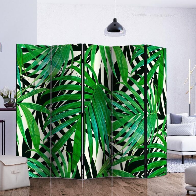 Vouwscherm - Tropical Leaves II