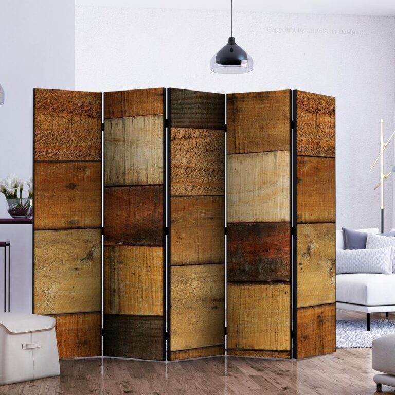 Vouwscherm - Wooden Textures II