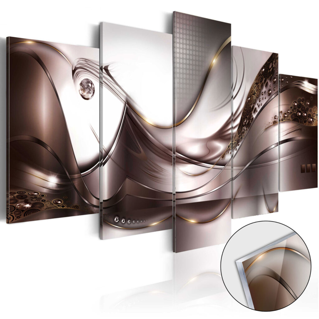 Afbeelding op acrylglas - Golden Storm [Glass]