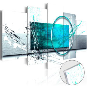 Afbeelding op acrylglas - Turquoise Expression [Glass]
