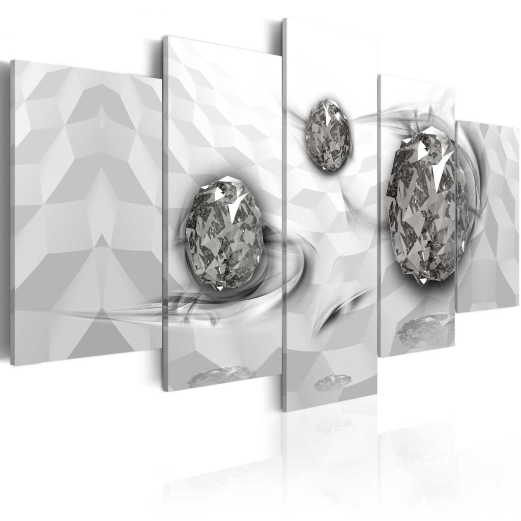 Schilderij -  Immersed Silver