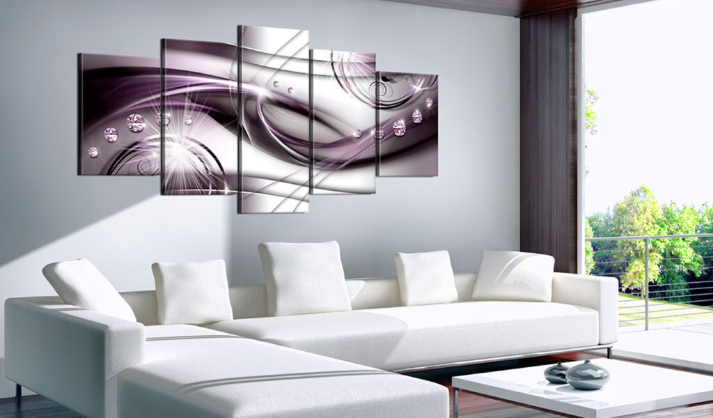 Schilderij - Violet Glow - Afbeelding 2