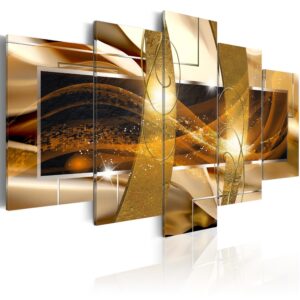 Schilderij - Golden Lava