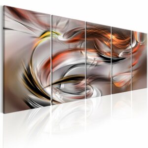 Schilderij - Orange Chaos
