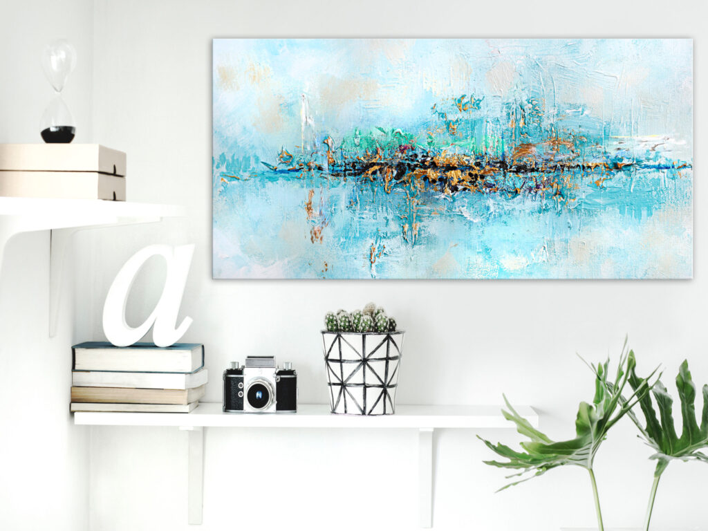 Schilderij - Lagoon (1 Part) Wide - Afbeelding 2