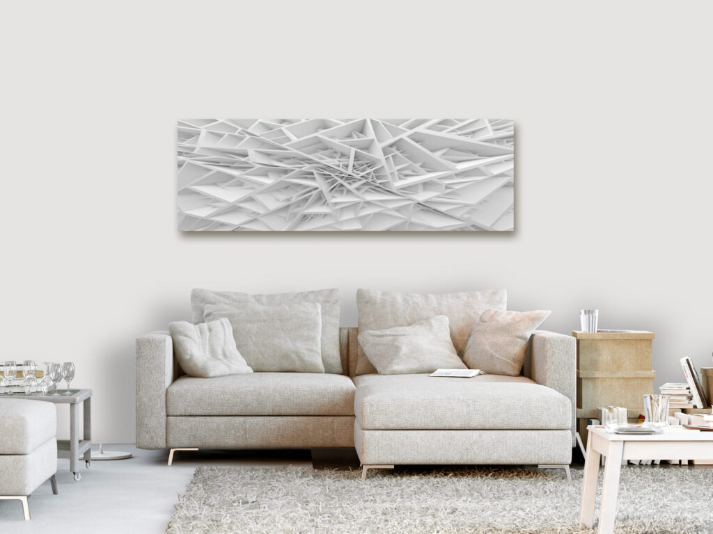 Schilderij - Complicated Geometry (1 Part) Narrow - Afbeelding 2