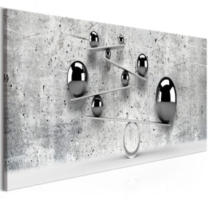 Schilderij - Balls and Concrete (1 Part) Narrow