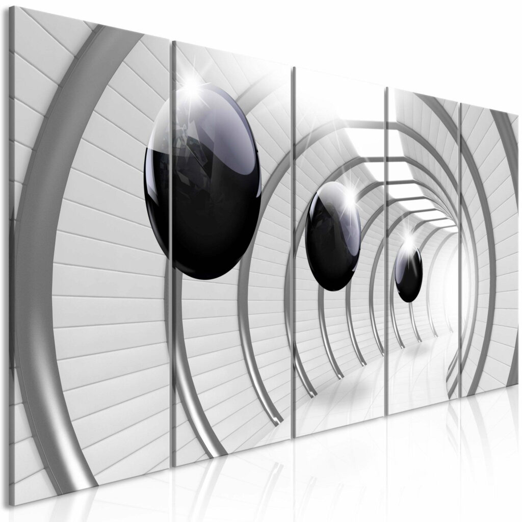 Schilderij - Space Tunnel (5 Parts) Narrow