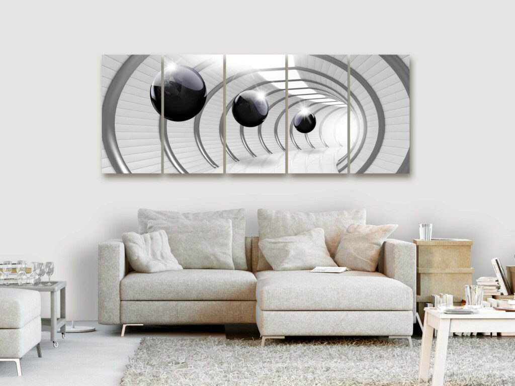 Schilderij - Space Tunnel (5 Parts) Narrow - Afbeelding 2