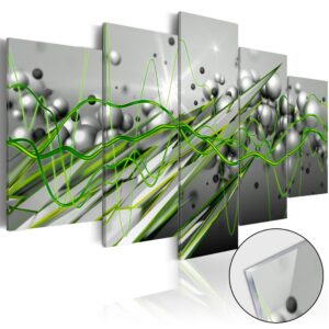 Afbeelding op acrylglas - Green Rhythm [Glass]