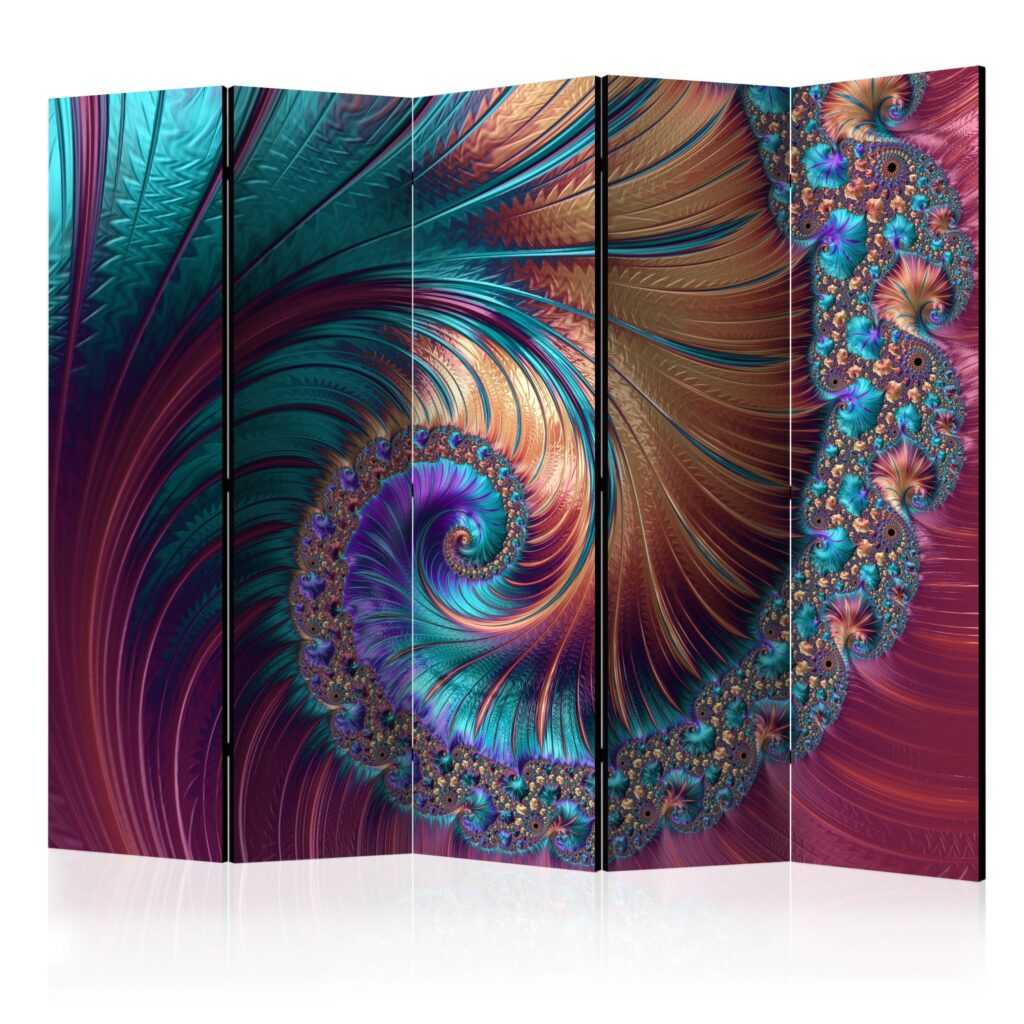 Vouwscherm - Peacock Tail II [Room Dividers]