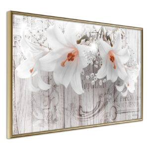 Lilies on Wood