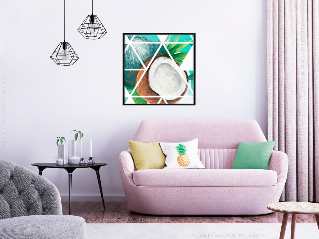 Tropical Mosaic with Coconut (Square) - Afbeelding 5