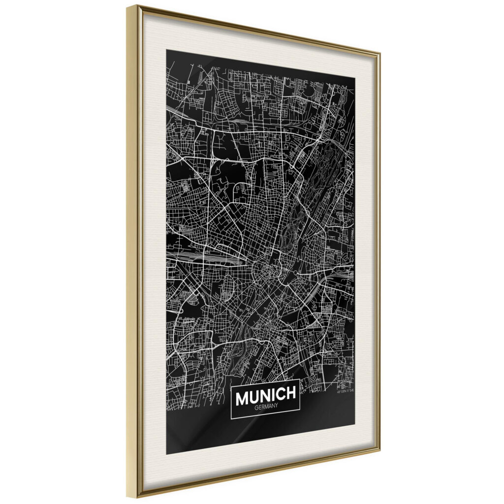 City Map: Munich (Dark) - Afbeelding 2