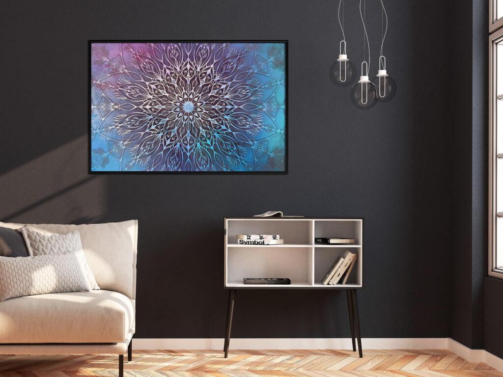 Blue and Pink Mandala - Afbeelding 3
